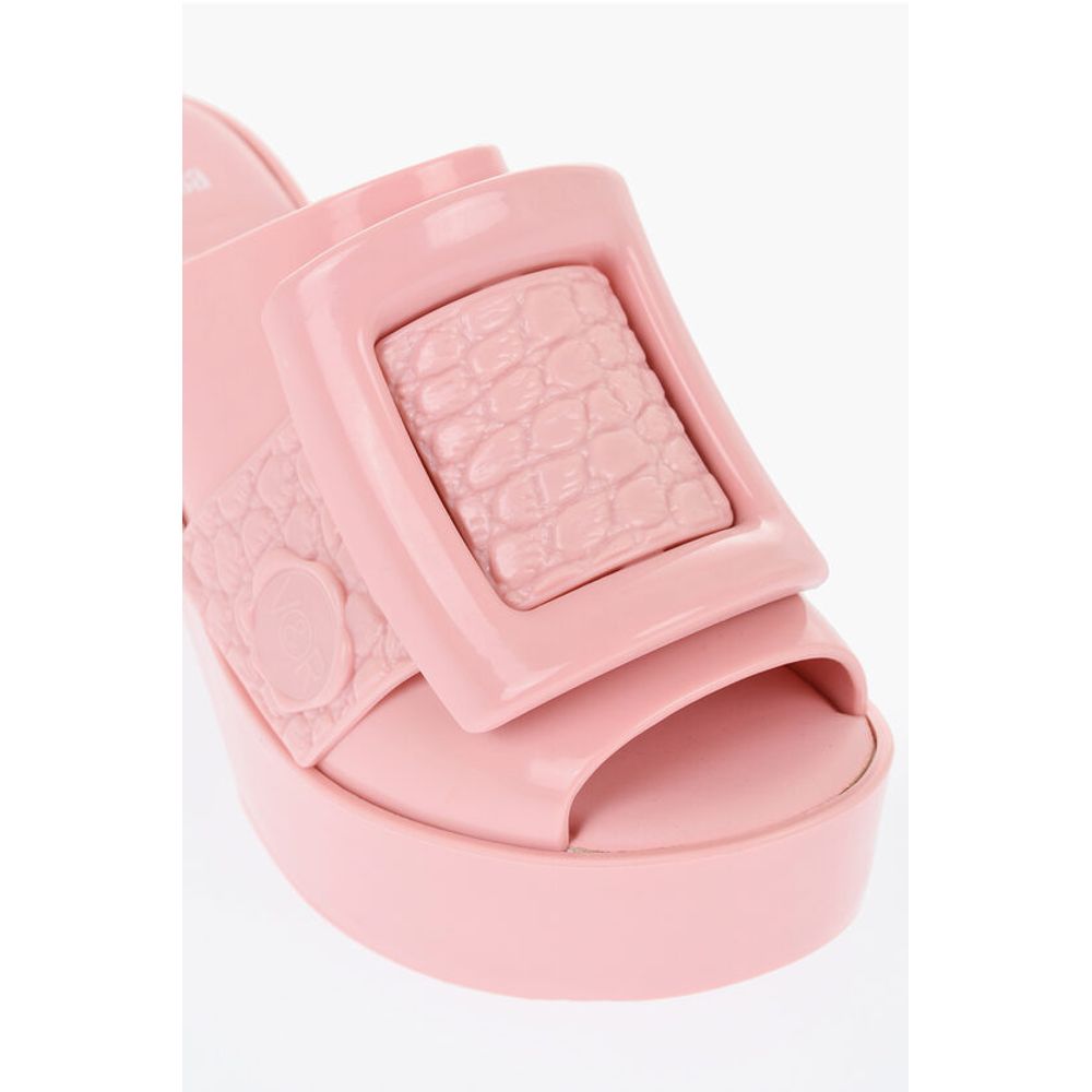 Viktor & Rolf MELISSA Rubber BUCKLE UP Mules with Maxi Buckle 10cm - Image 4