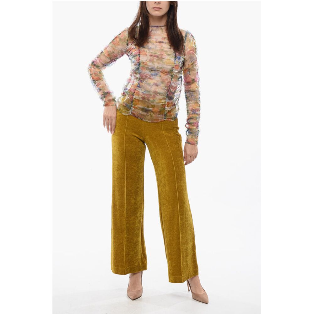 Viktor & Rolf Floral Print Sheer RIPPLE REFLECTION Long Sleeved Top - Image 4