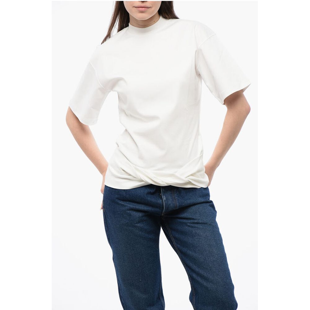 Off-White Solid Color Crew-neck T-shirt