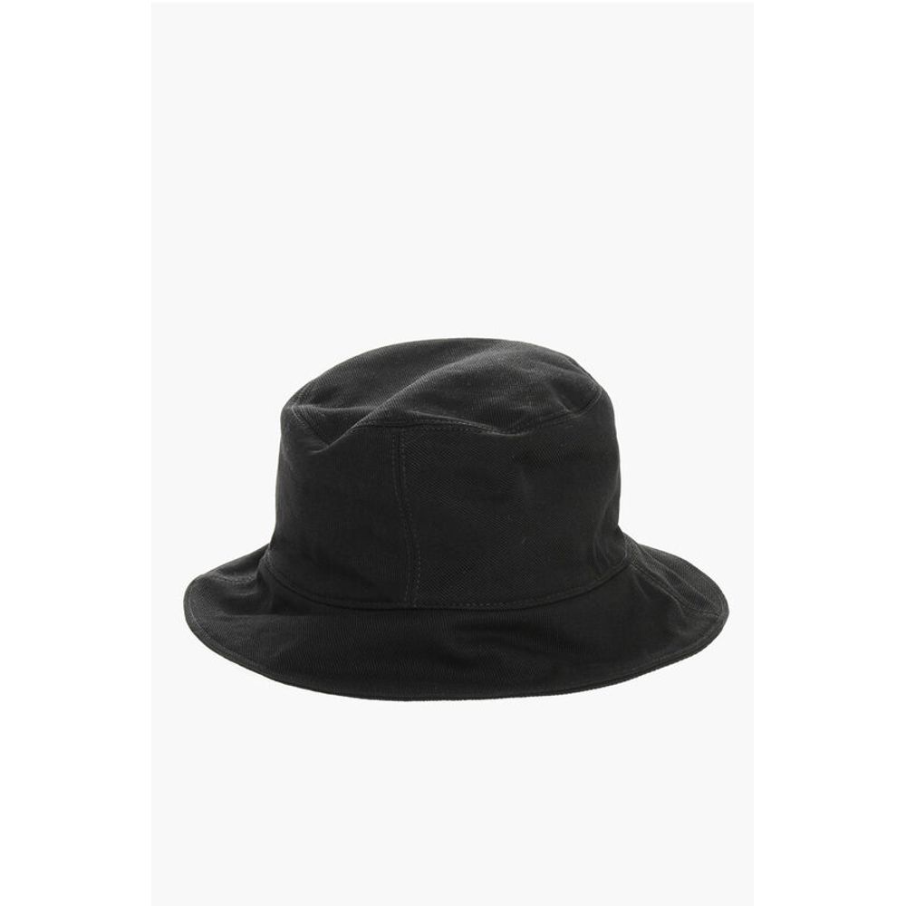 Off-White Denim Bucket Hat with Tone on Tone Logo - Image 2