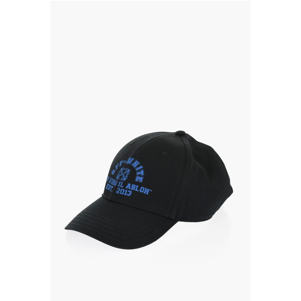 Off-White Solid Color Cap with Contrasting Logo