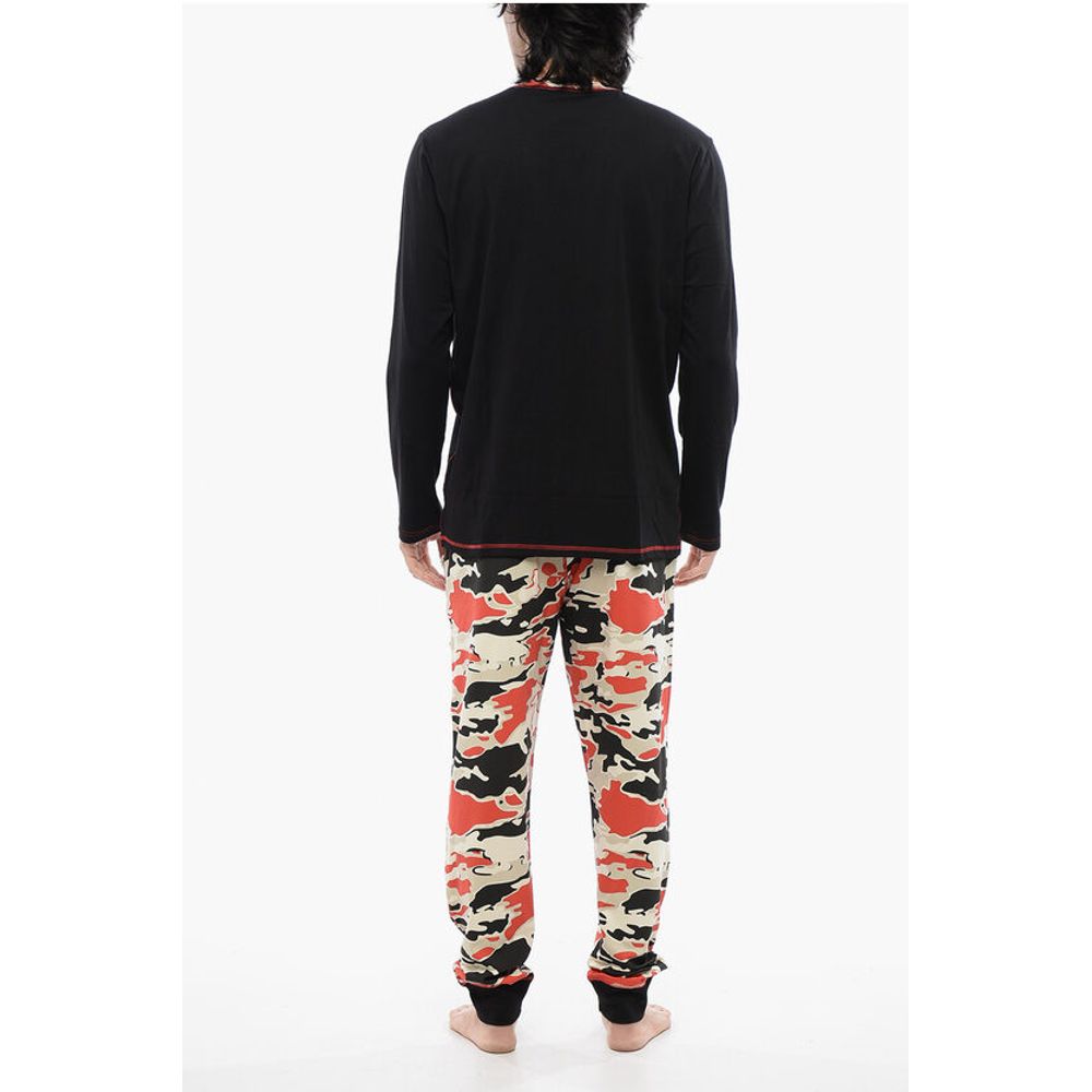 Diesel Stretch Cotton UMSET-WILLIAM Long Pyjamas Set - Image 2
