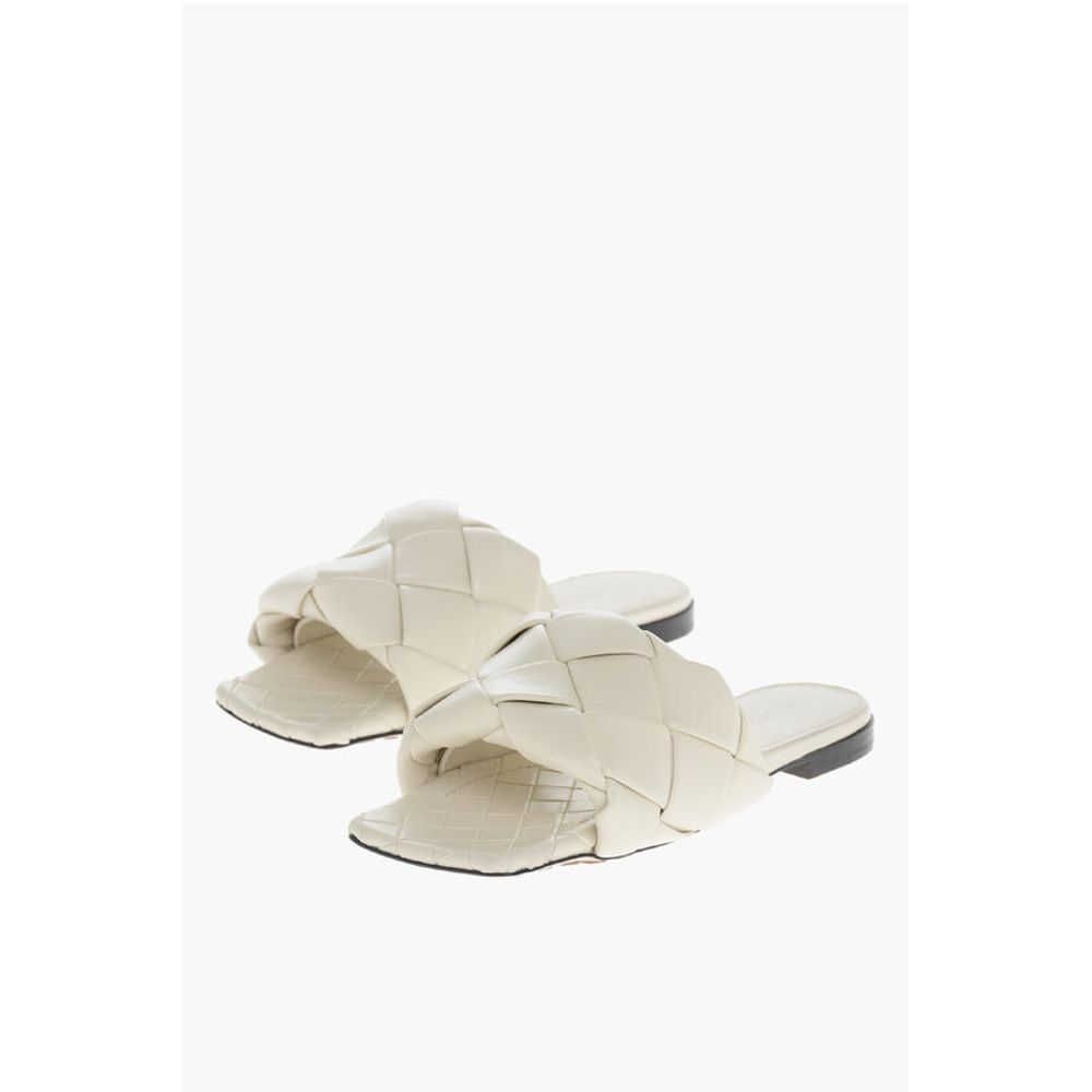Bottega Veneta Woven Leather LIDO Sliders