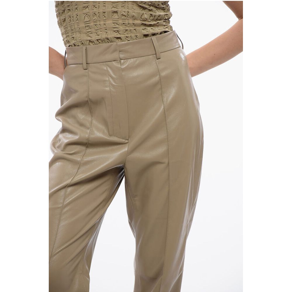 Nanushka High Waisted Faux Leather LEENA Pants - Image 2