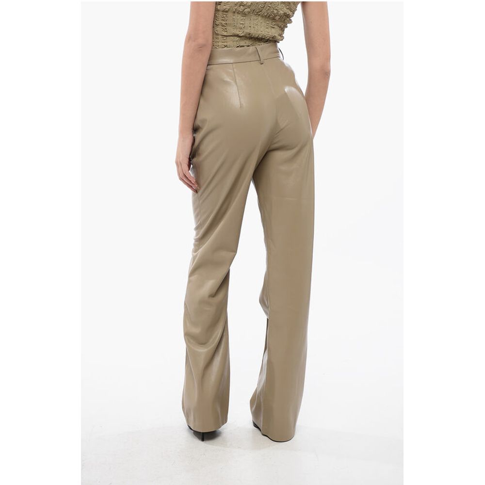 Nanushka High Waisted Faux Leather LEENA Pants - Image 3