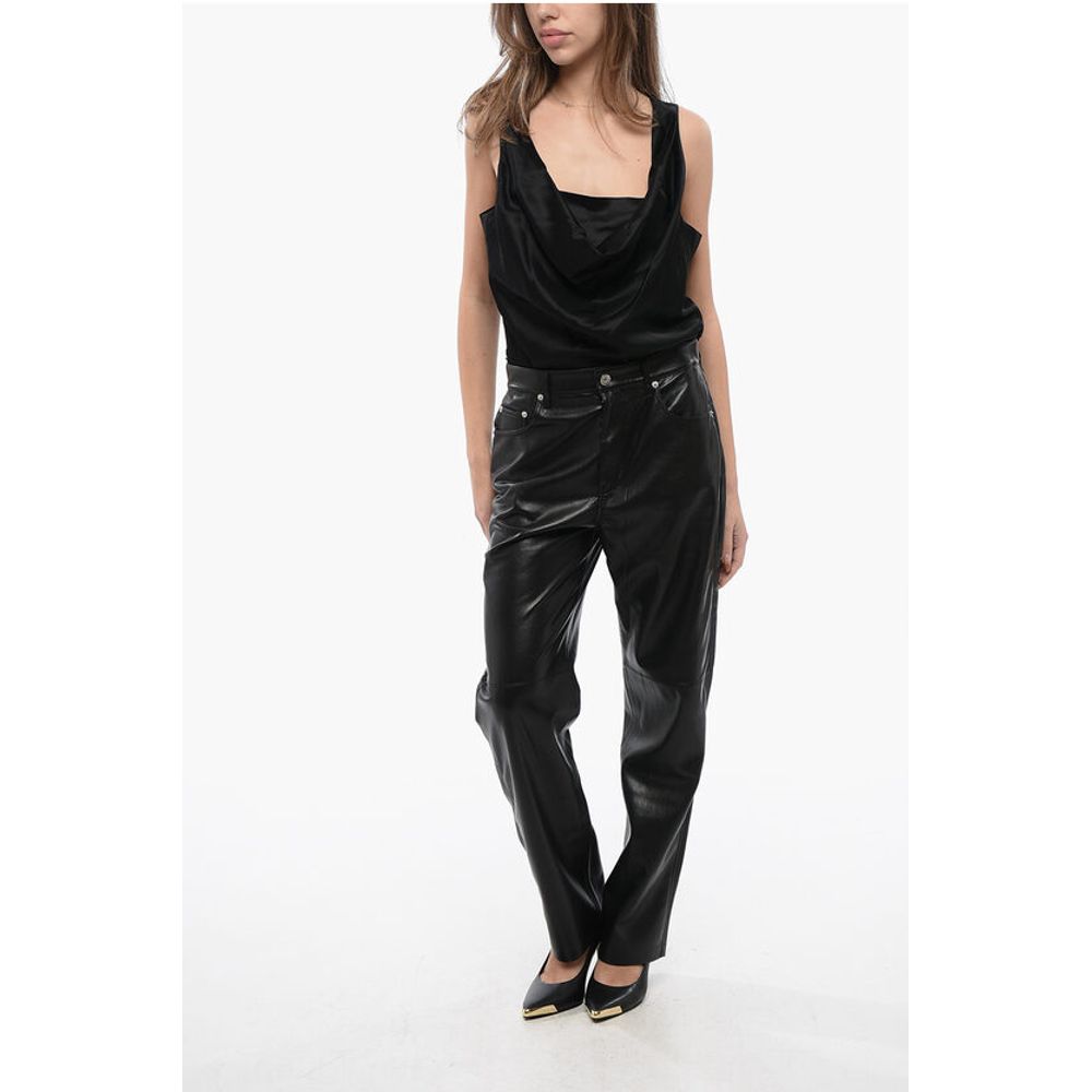 Nanushka Faux Leather VINNI 5-Pockets Pants - Image 4
