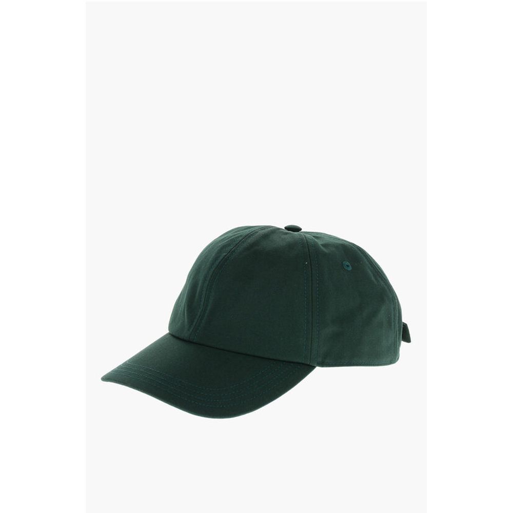 Burberry Solid Color Cap with Embroidered Logo