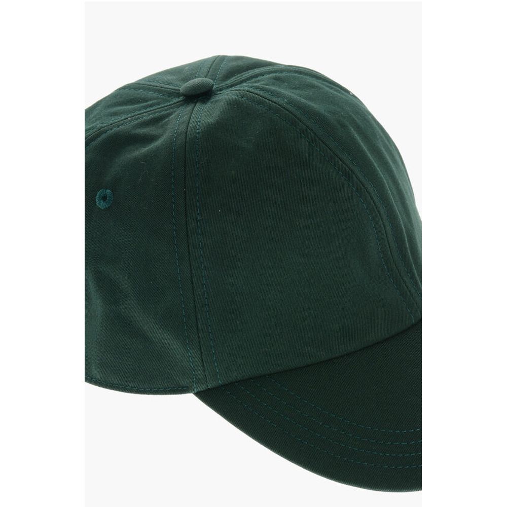 Burberry Solid Color Cap with Embroidered Logo - Image 2