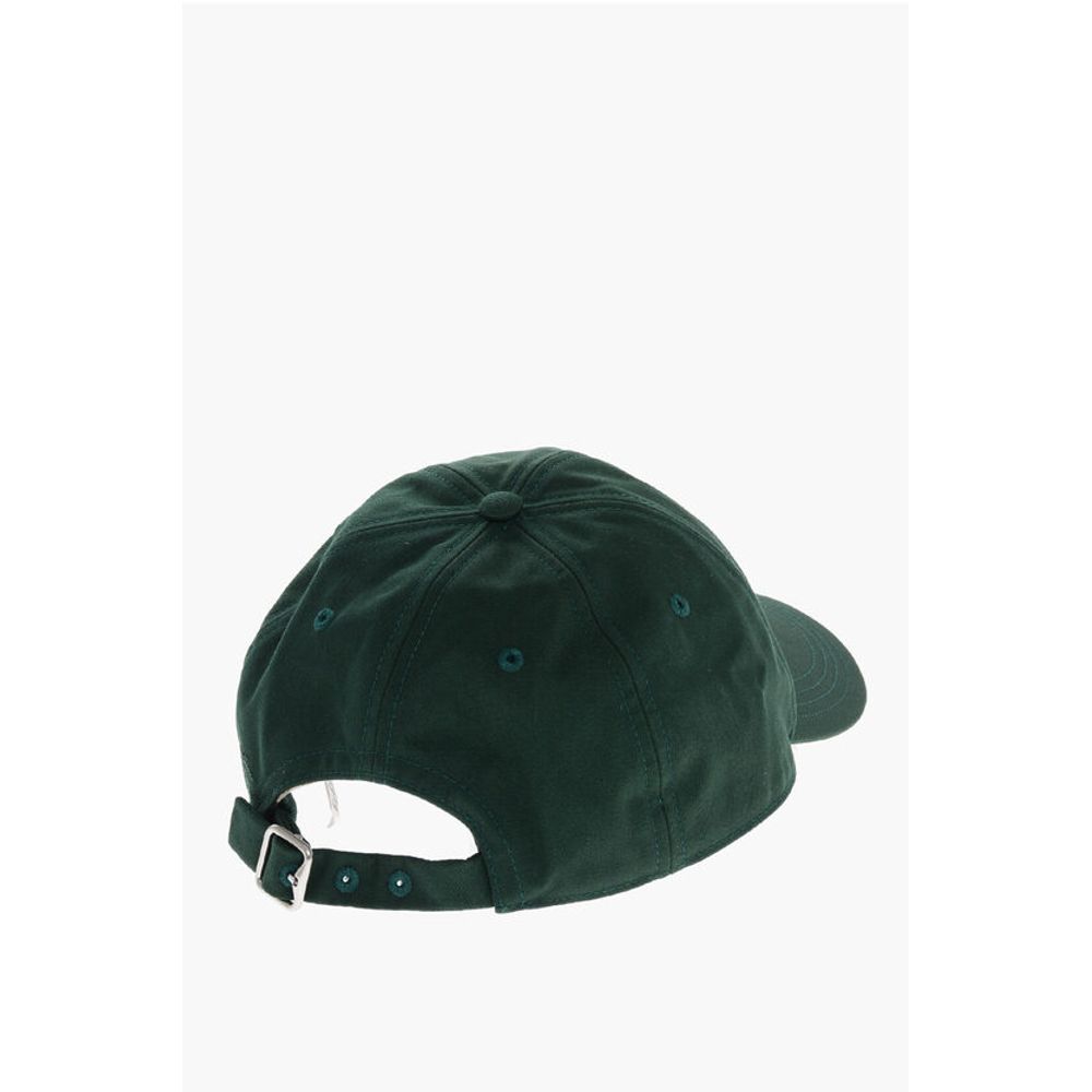 Burberry Solid Color Cap with Embroidered Logo - Image 3