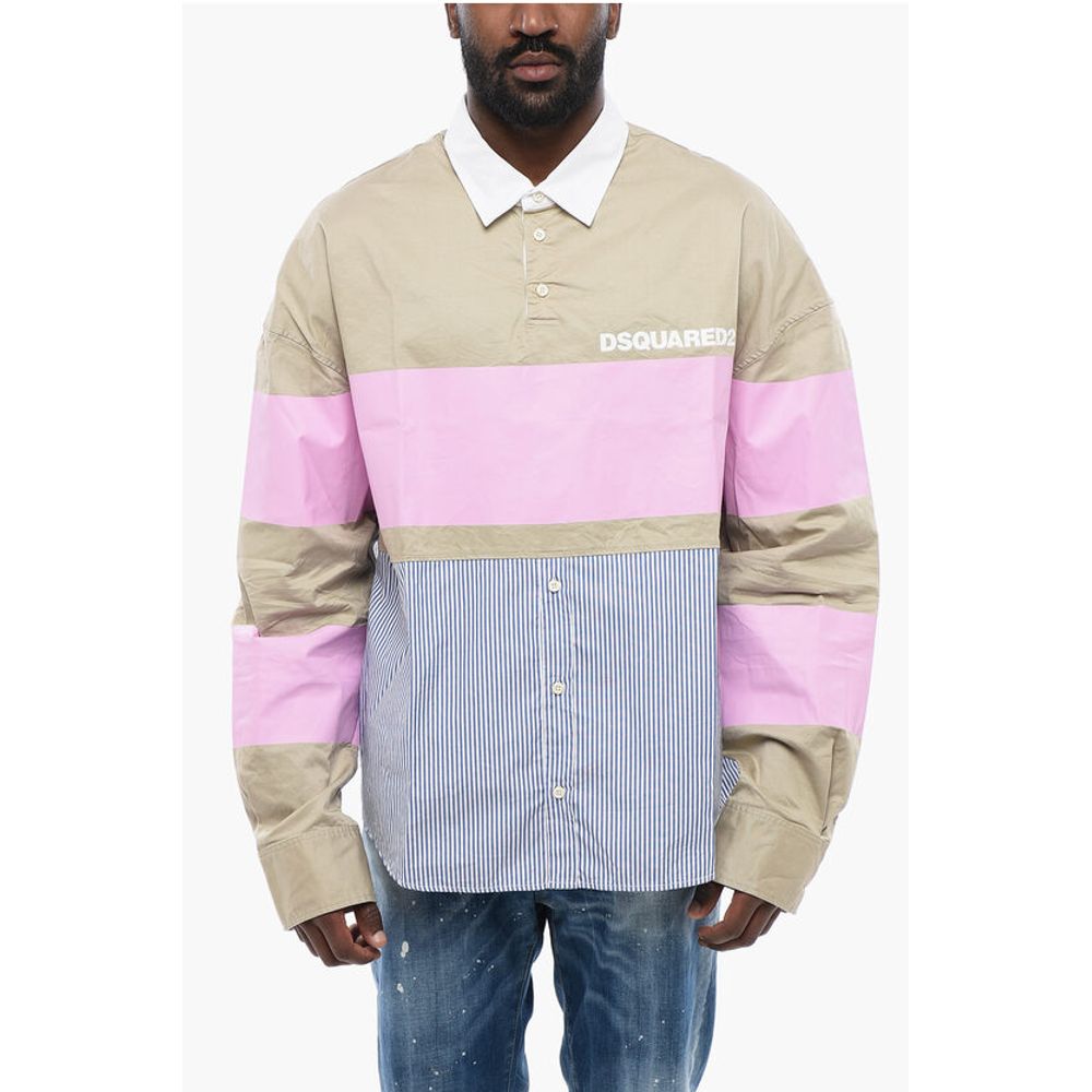 Dsquared² Double Fabric Oversize Fit RUGBY Shirt