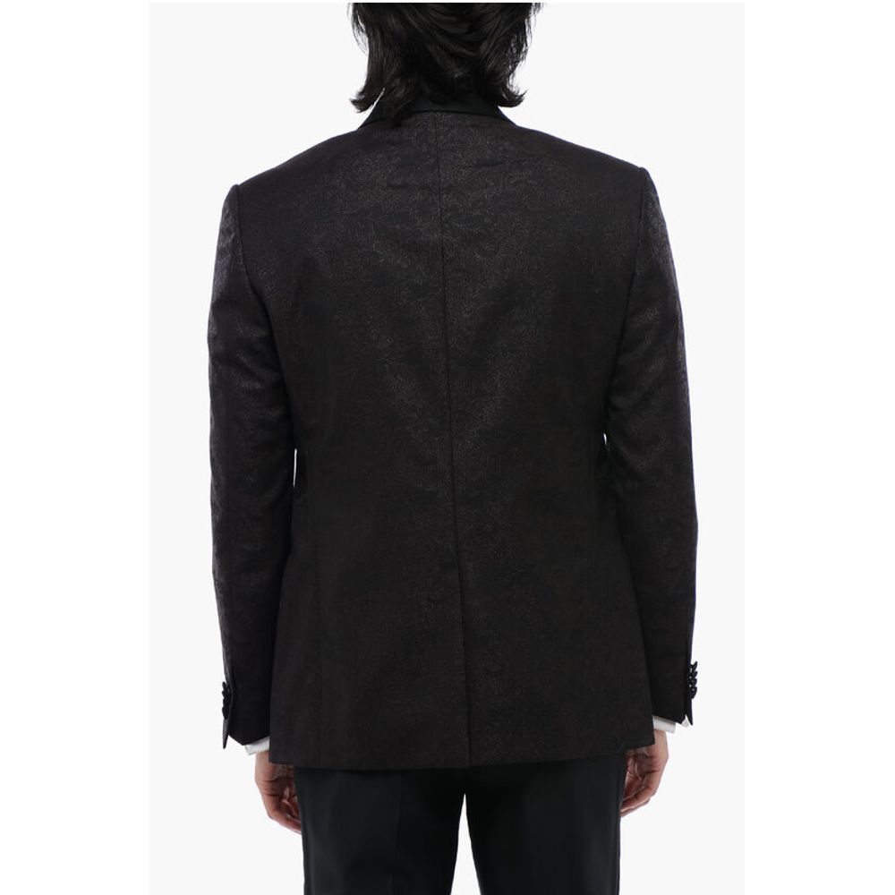Corneliani Glitter Virgin Wool ACADEMY CERIMO 2-Button Blazer With Shaw - Image 2