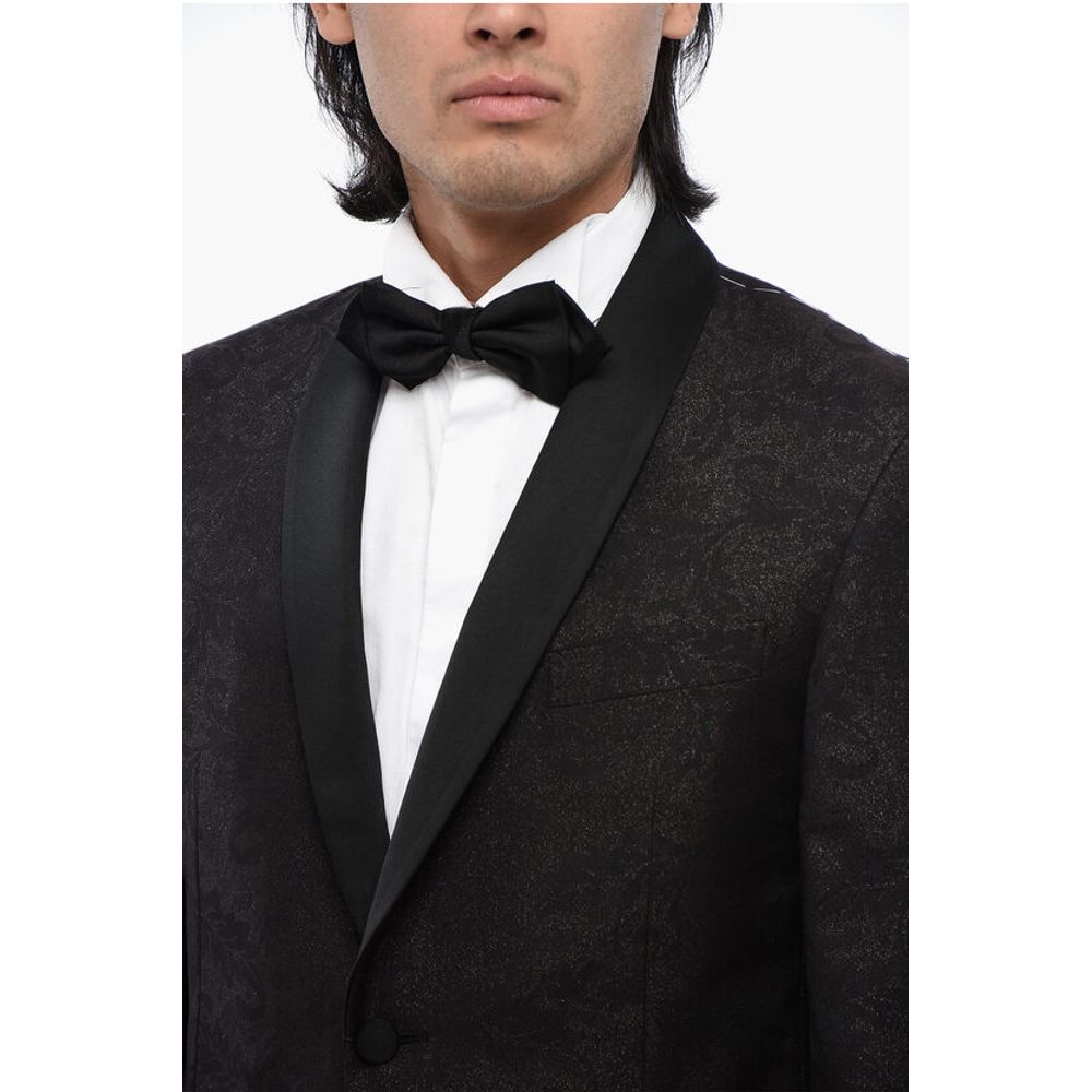 Corneliani Glitter Virgin Wool ACADEMY CERIMO 2-Button Blazer With Shaw - Image 3