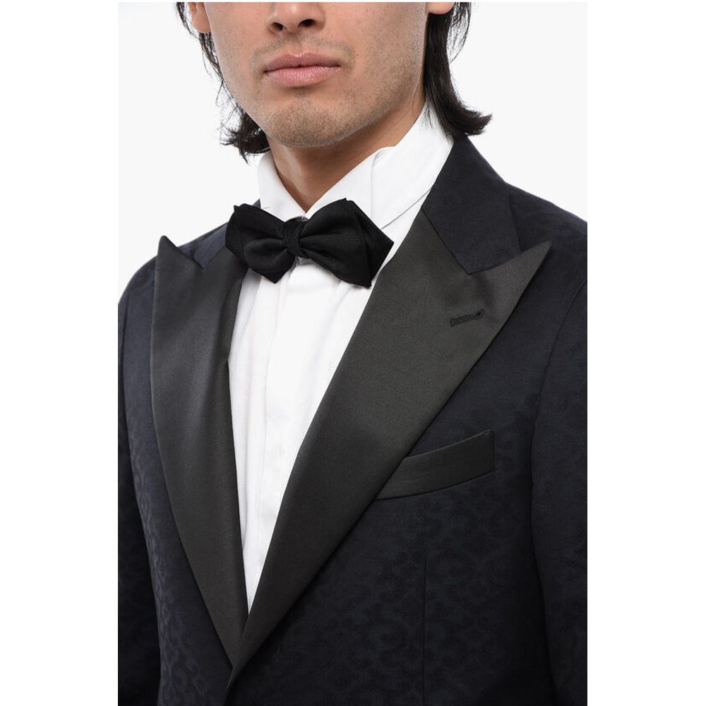 Corneliani Anthemion-Print Wool and Silk CERIM.REWARD 2-Button Blazer W - Image 3