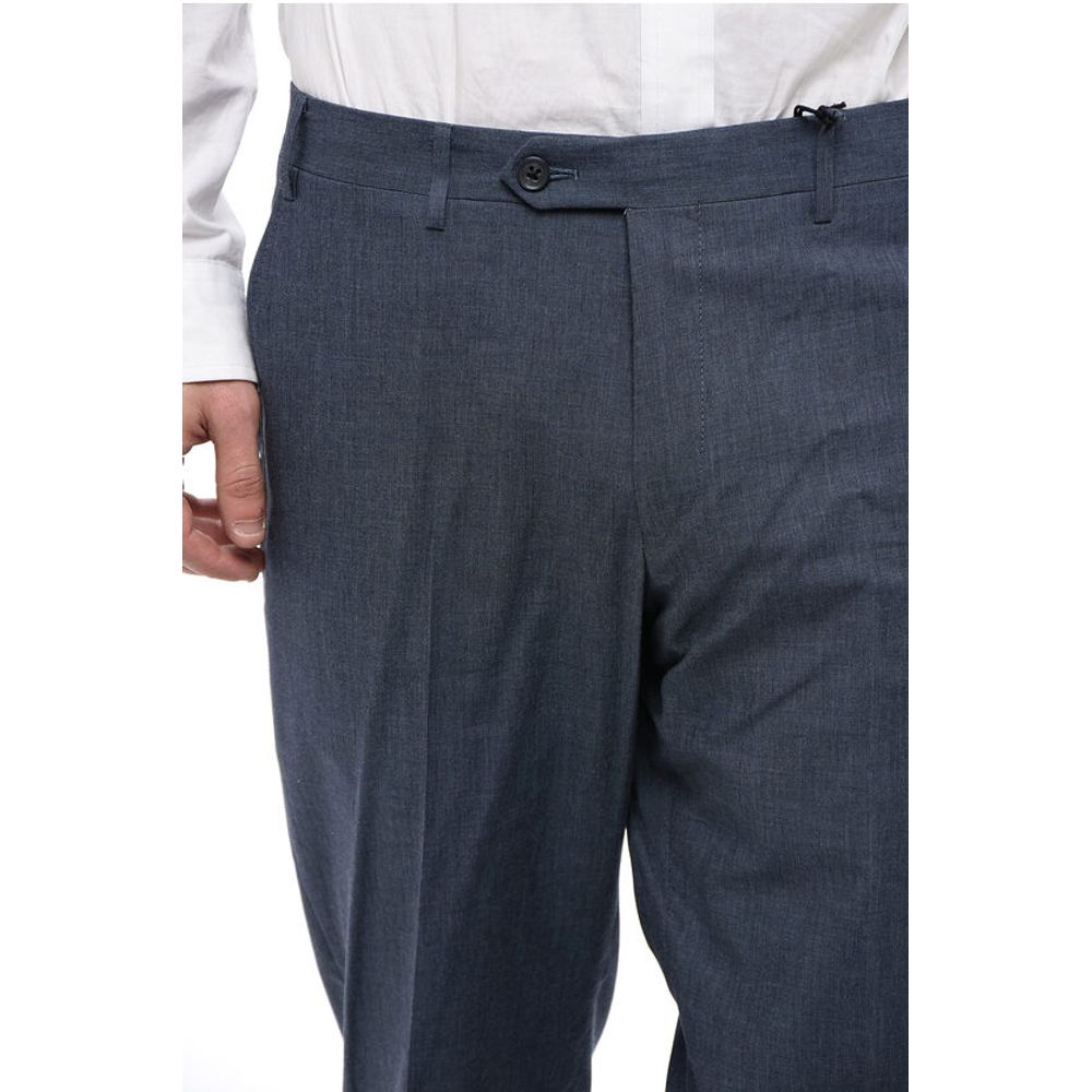 Corneliani CC COLLECTION Cotton RIGHT Pants with Flush Pockets - Image 3