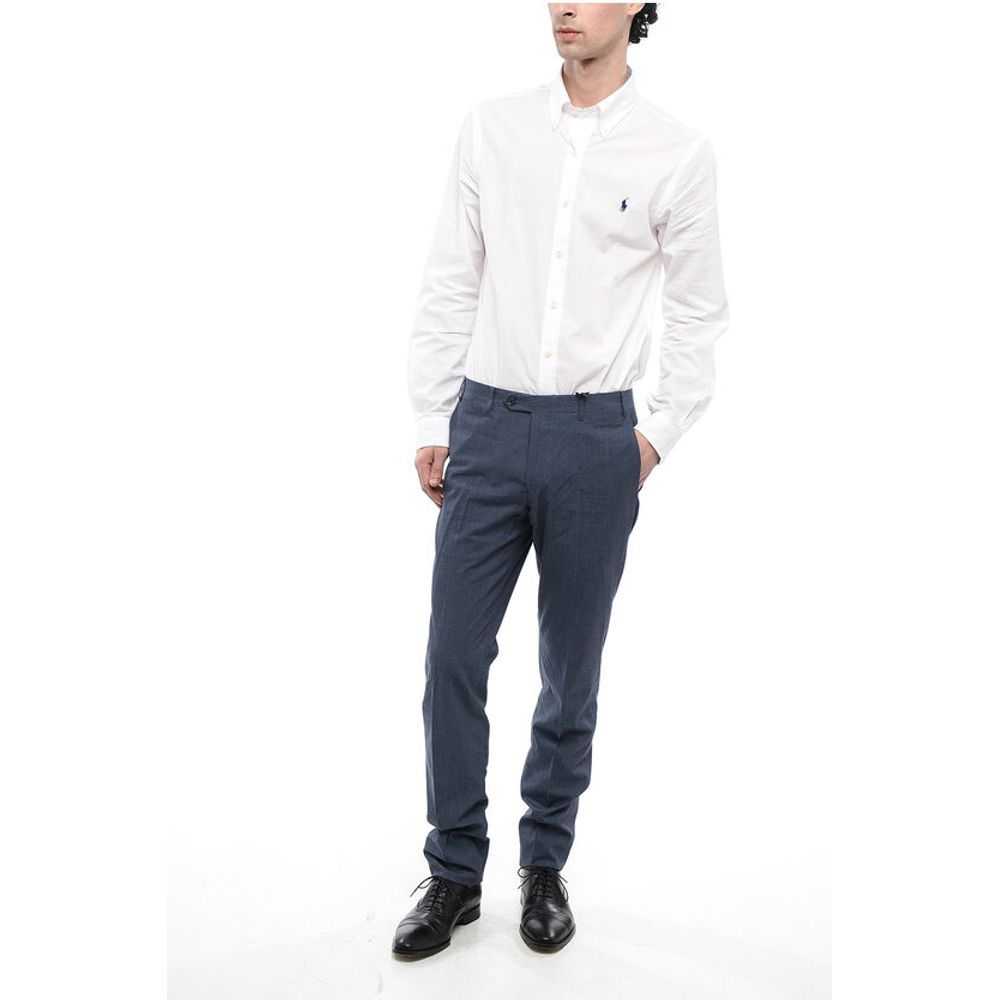 Corneliani CC COLLECTION Cotton RIGHT Pants with Flush Pockets - Image 4