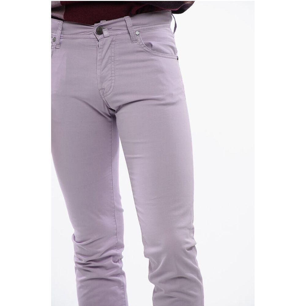 Corneliani ID 5-Pocketed Stretch Cotton Pants with Belt Loops - Image 3