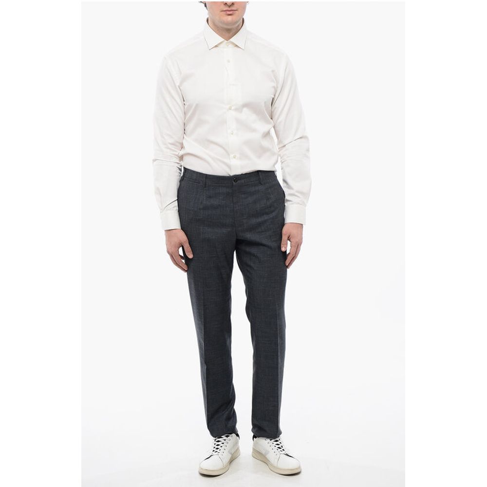 Corneliani Silk Blend LEADER Pants with Flap Back Pockets - Image 3