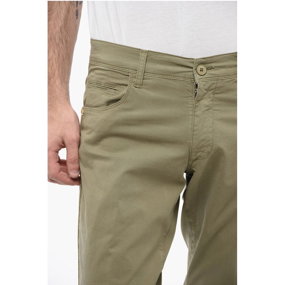 Corneliani CC COLLECTION 5-Pocketed Stretch Cotton Pants - Image 3
