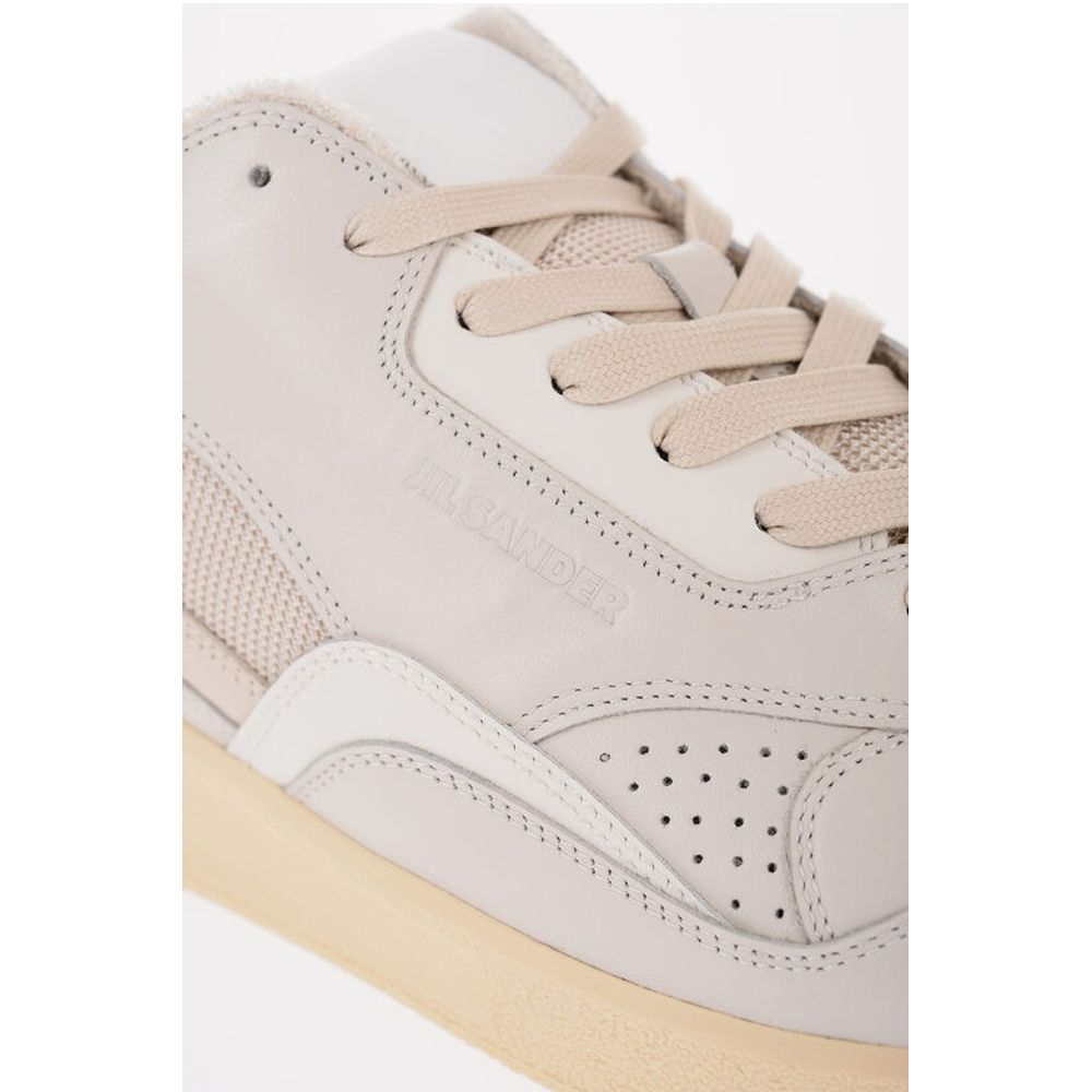 Jil Sander Lace-up DRAGON Leather Sneakers with Rubber Sole - Image 5