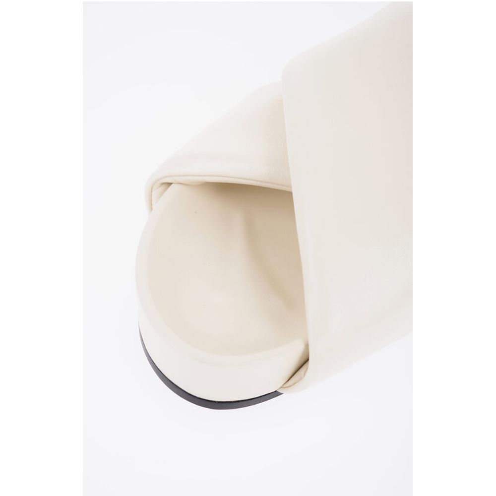 Jil Sander Criss Cross Designed Leather Sandals - Image 4
