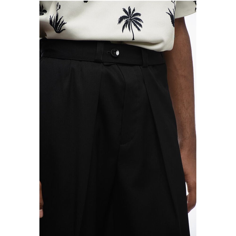 Jil Sander Single-pleated Virgin Wool Pants with Belt - Image 3