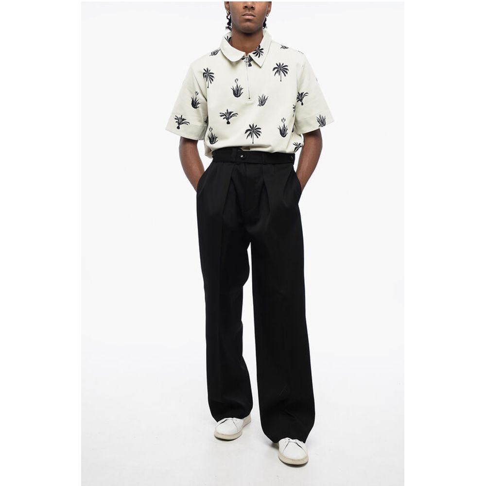 Jil Sander Single-pleated Virgin Wool Pants with Belt - Image 4