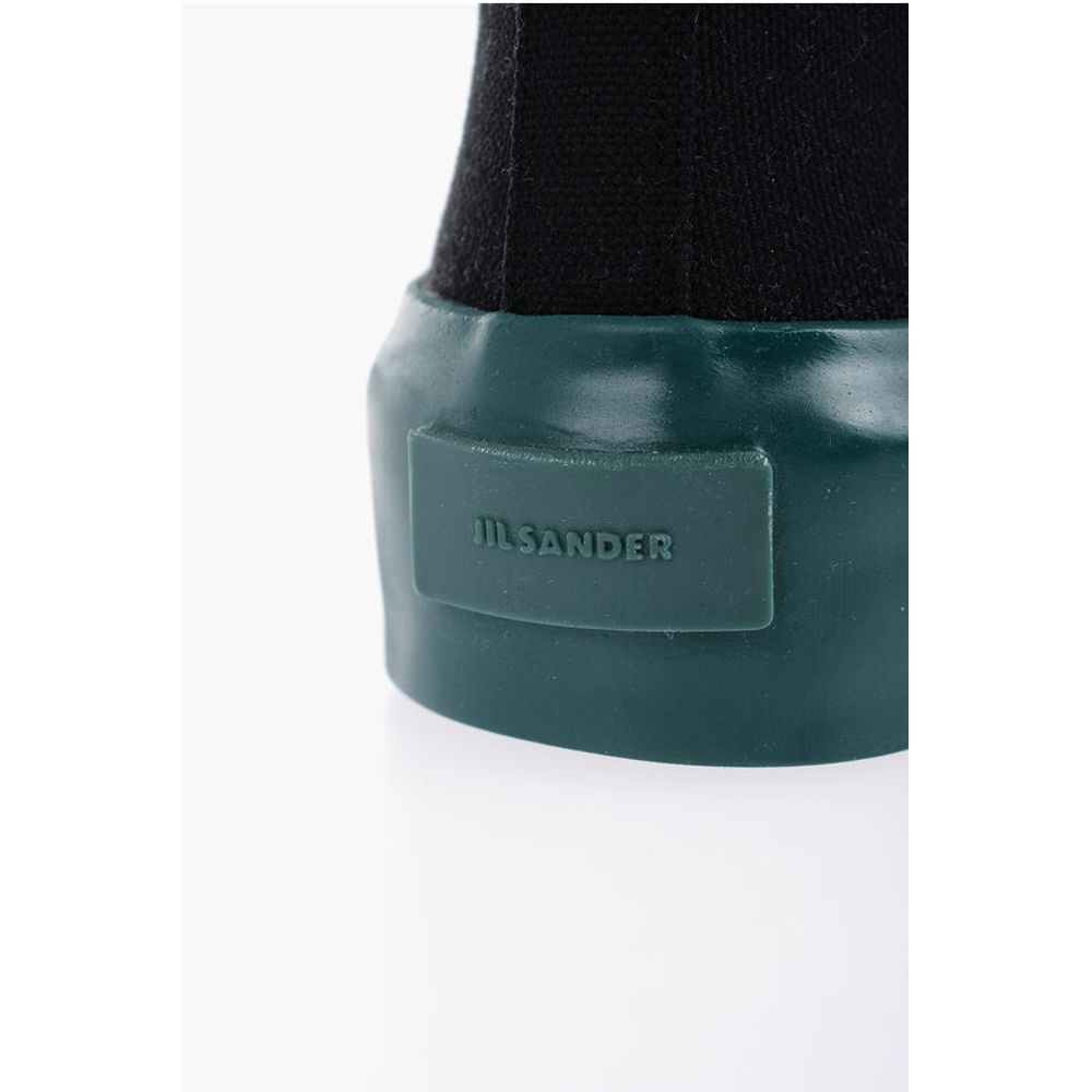 Jil Sander Rubber Sole JUNGLE Canvas Lace-up Sneakers - Image 5