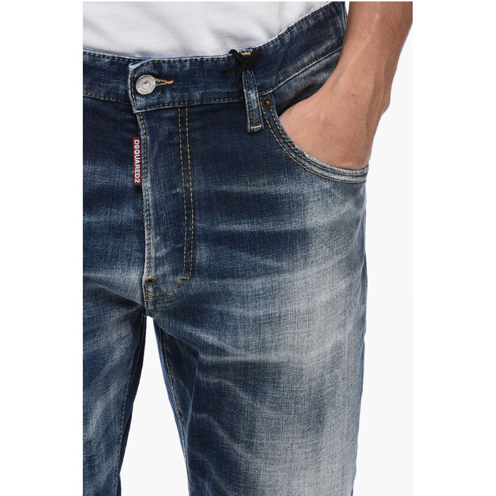 Dsquared² Dark-washed Skater Denims with Stonewashed Effect 16cm - Image 3