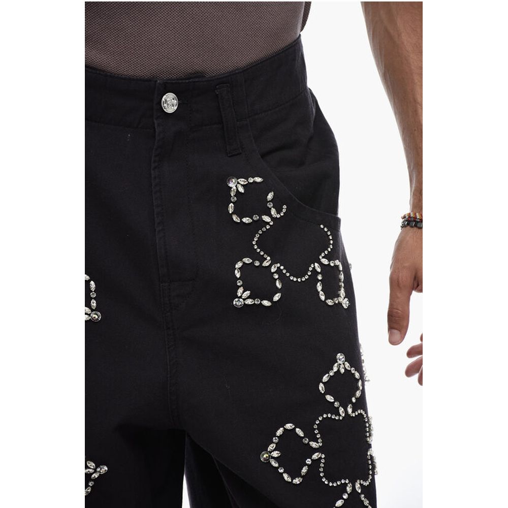 Bluemarble Stright Fit Pants With Rhinestones Detail - Image 2