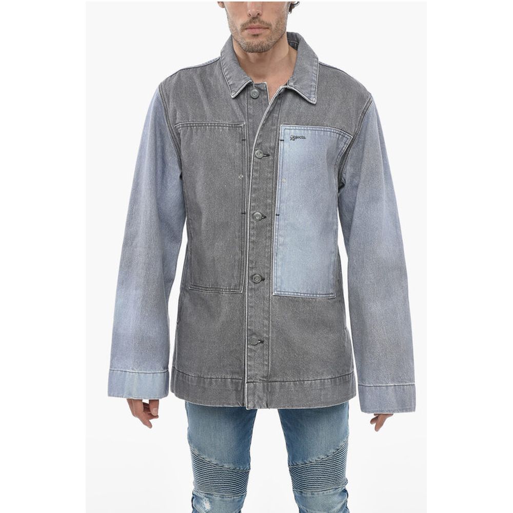 Objects IV Life Two-toned Denim Jacket with Loose Fit