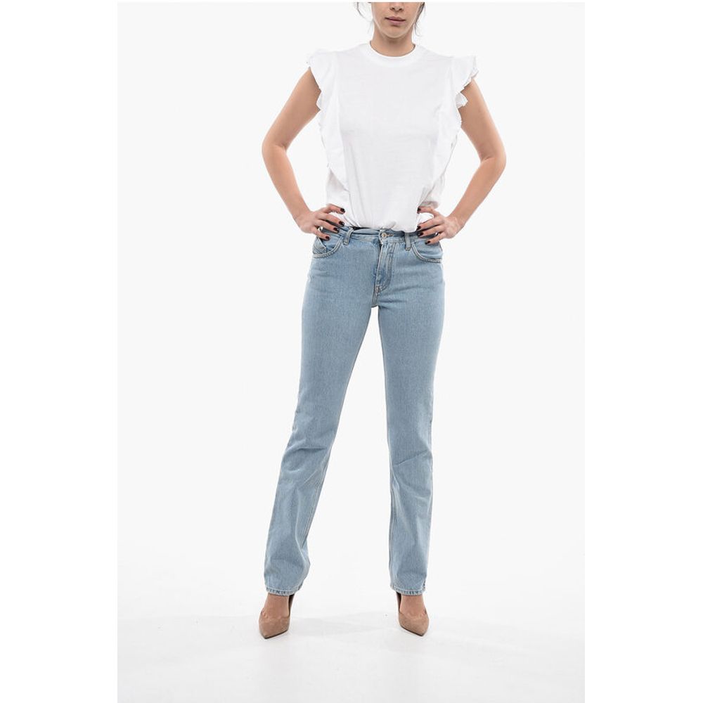 The Attico Light Wash Slim Fit Jeans 18cm - Image 4