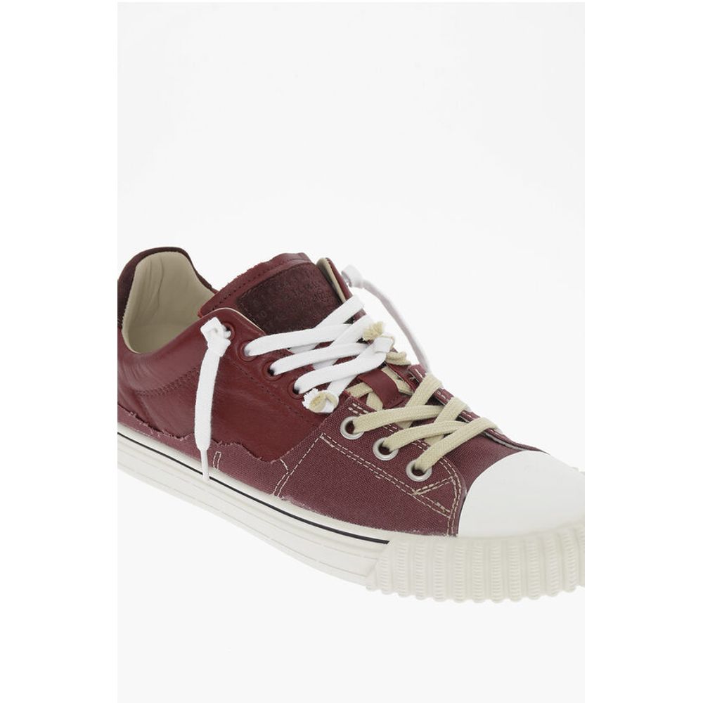 Maison Margiela MM22 Leather and Fabric NEW EVOLUTION Low Top Sneakers - Image 4