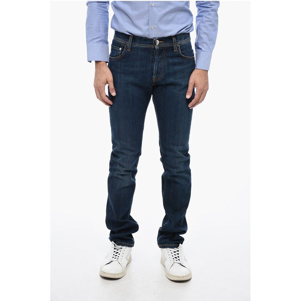 Corneliani ID Dark Wash Regular Fit Jeans 18 cm