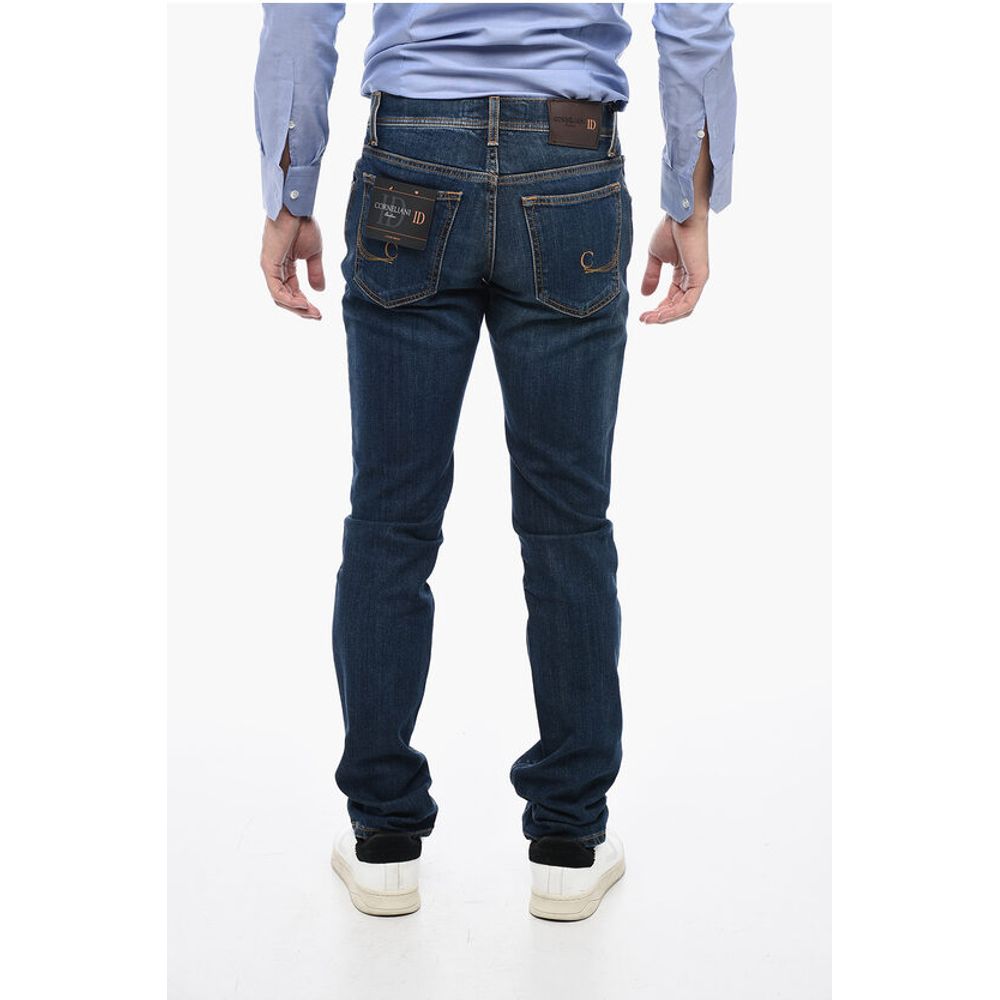 Corneliani ID Dark Wash Regular Fit Jeans 18 cm - Image 2
