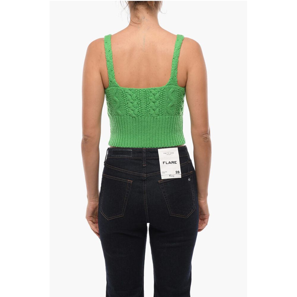 Samsoe Samsoe V-Neck Knitted KAYA Crop Top - Image 2