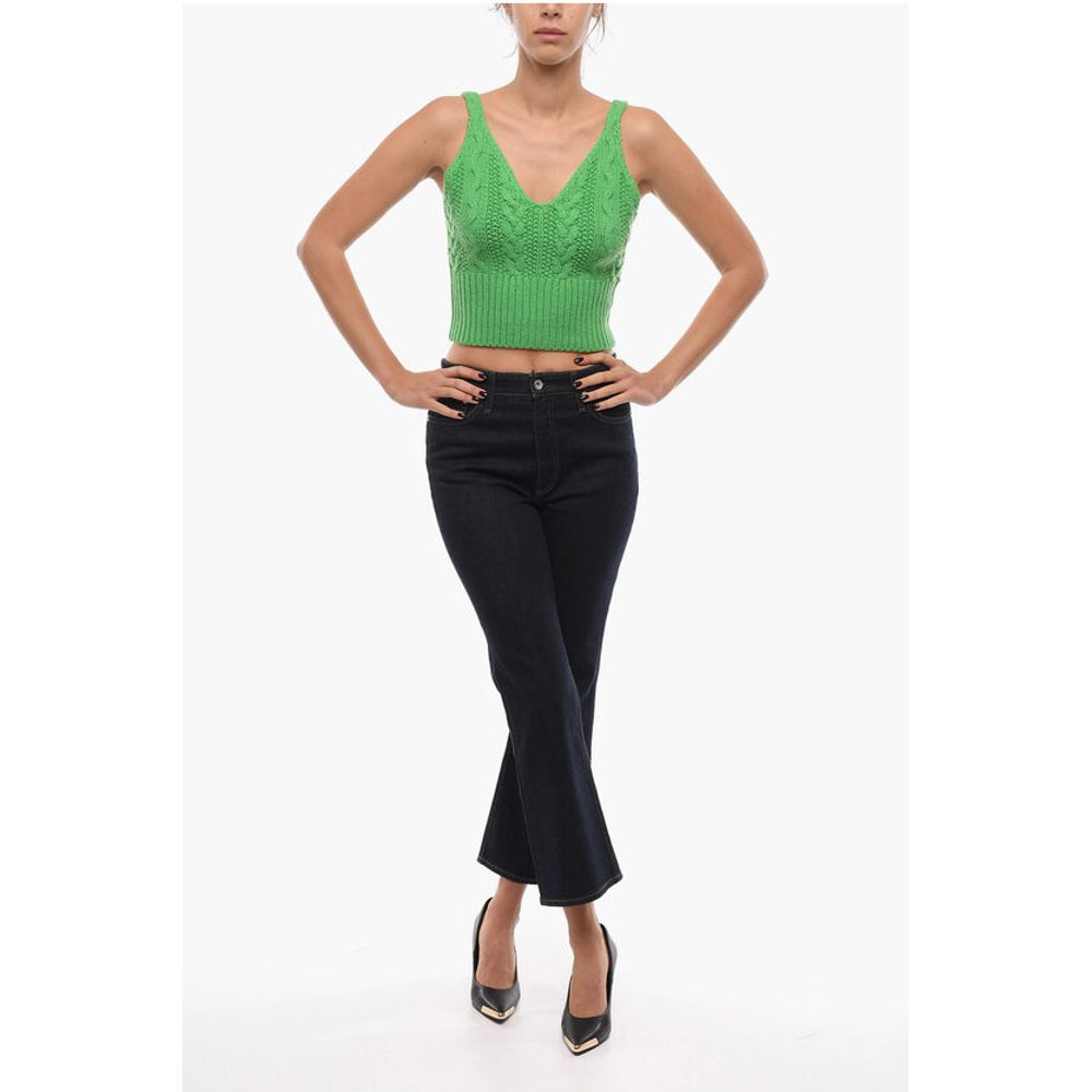 Samsoe Samsoe V-Neck Knitted KAYA Crop Top - Image 4