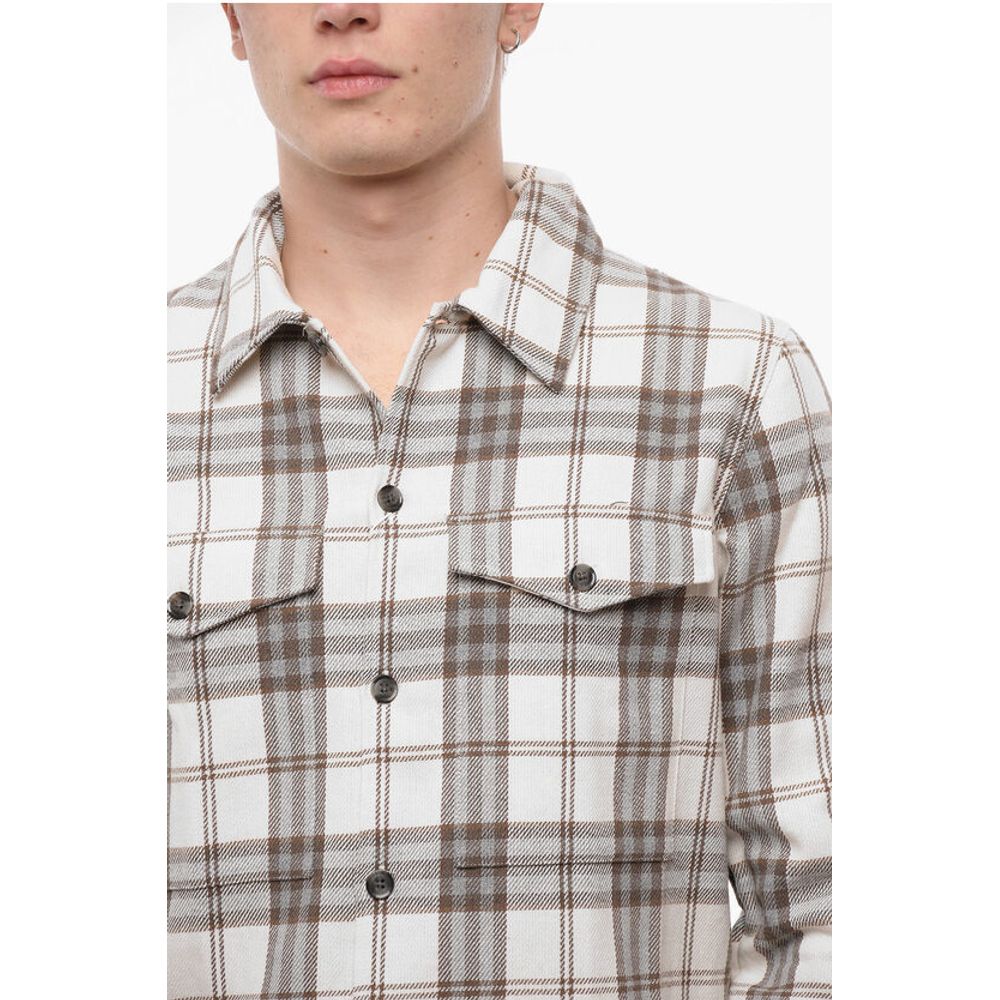 Samsoe Samsoe Plaid Motif TAKA JM Overshirt with Double Breast Pocket - Image 3