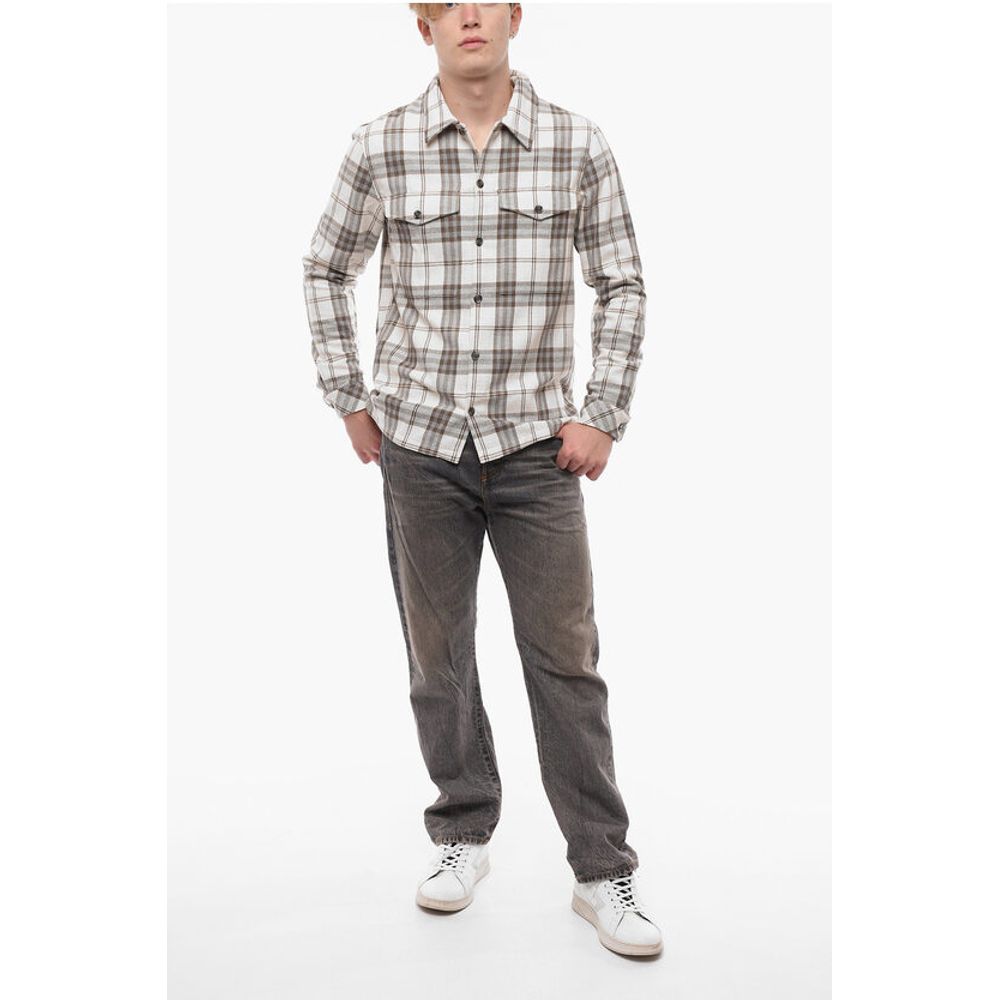 Samsoe Samsoe Plaid Motif TAKA JM Overshirt with Double Breast Pocket - Image 4