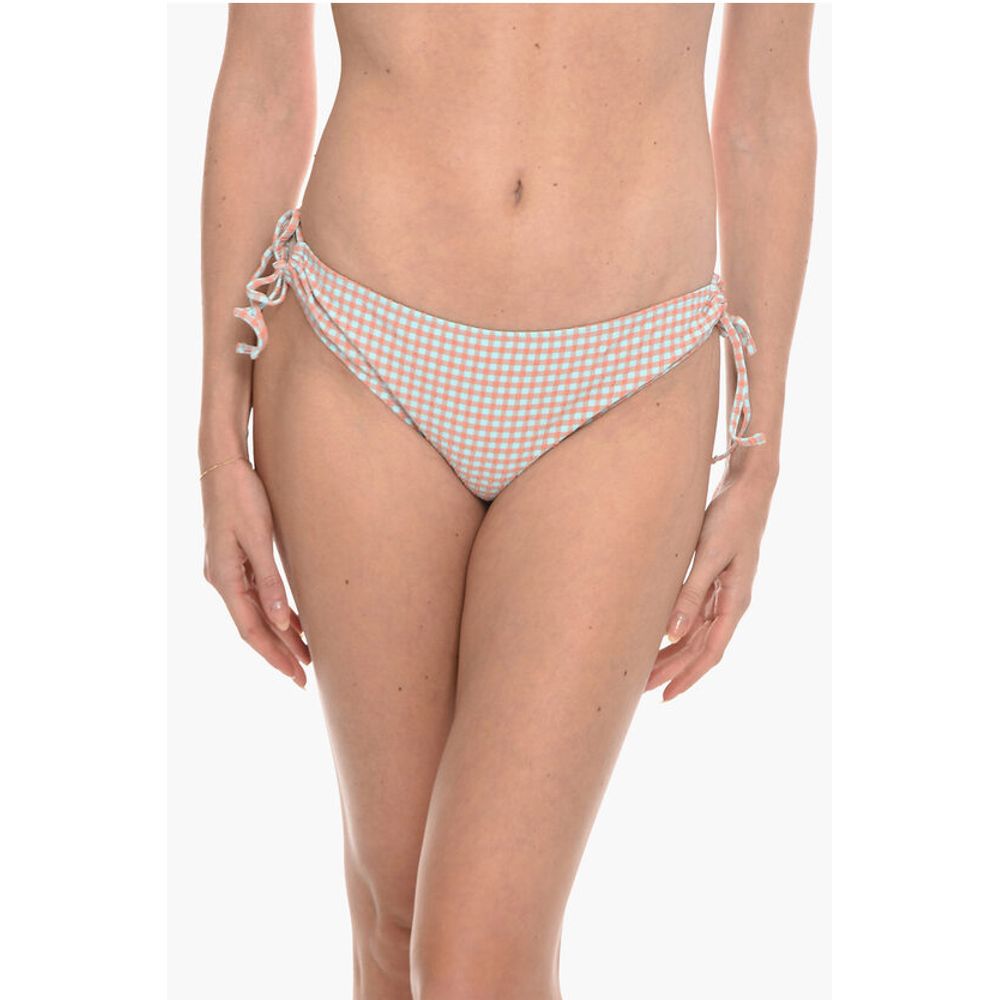 Samsoe Samsoe Gingham Checked FILIPPA Tie-Side Bikini Bottom