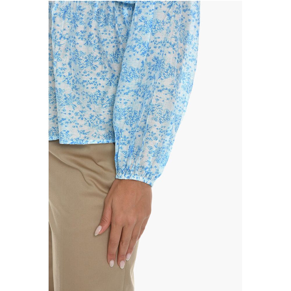Samsoe Samsoe Floral-Motif GERTRUD Blouse with Puff Sleeve - Image 3