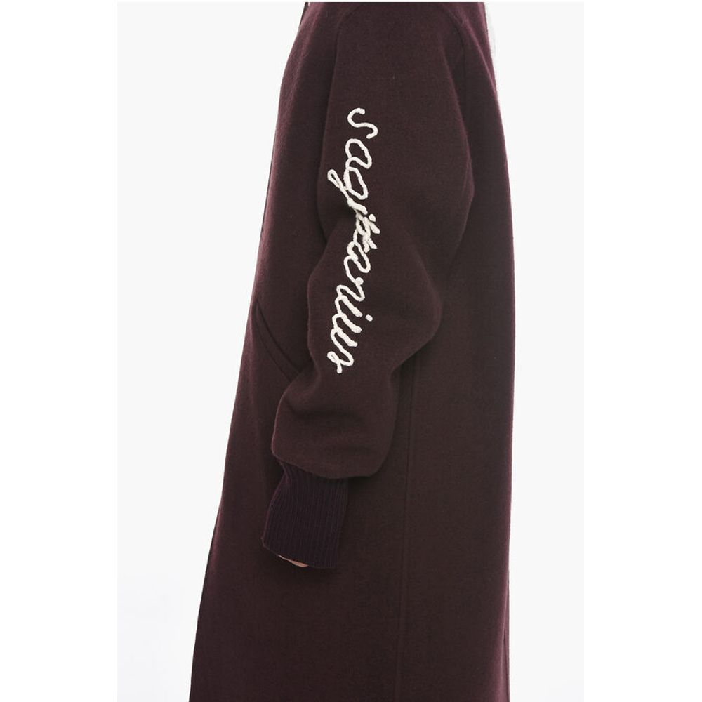 Jil Sander Embroidered SAGITTARIUS Wool Blend Coat - Image 3