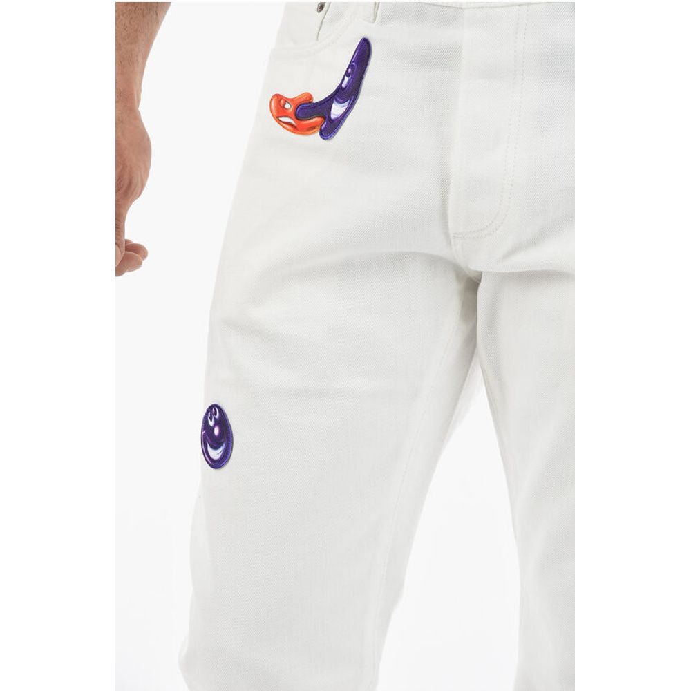 Dior Slim Fit Jeans with Patches 17cm - Image 3