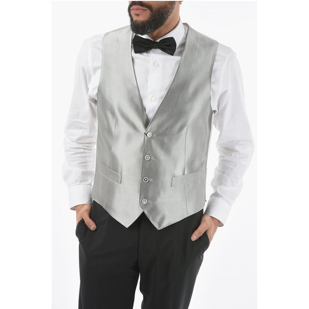 Corneliani CC COLLECTION Silk 4-Buttons REWARD CERIMONIA Vest
