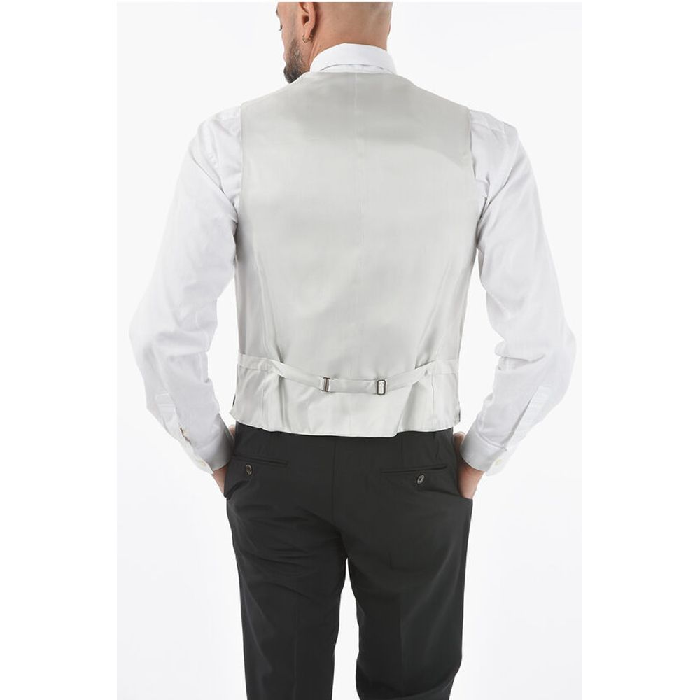 Corneliani CC COLLECTION Silk 4-Buttons REWARD CERIMONIA Vest - Image 2
