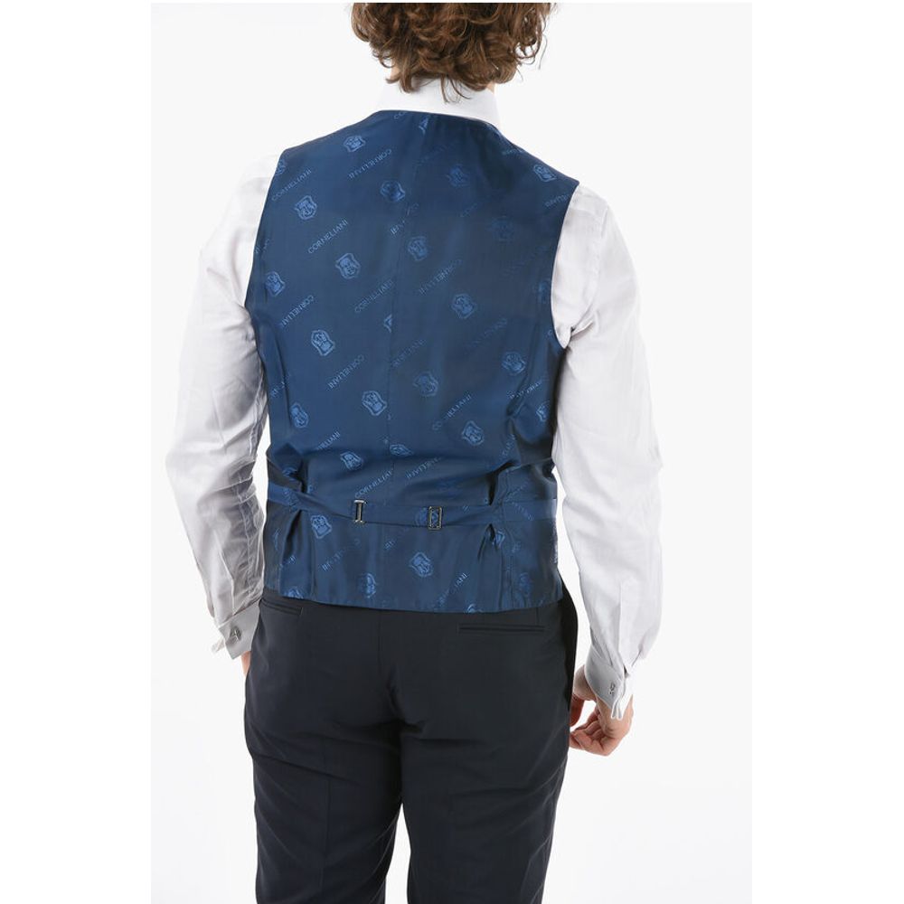 Corneliani Virgin Wool CERIM.ACADEMY Waistcoat - Image 2