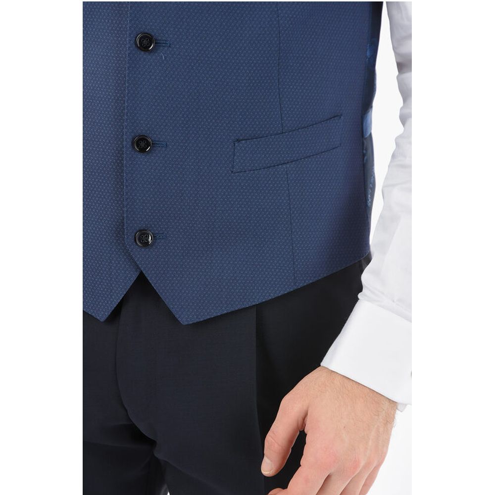 Corneliani Virgin Wool CERIM.ACADEMY Waistcoat - Image 3