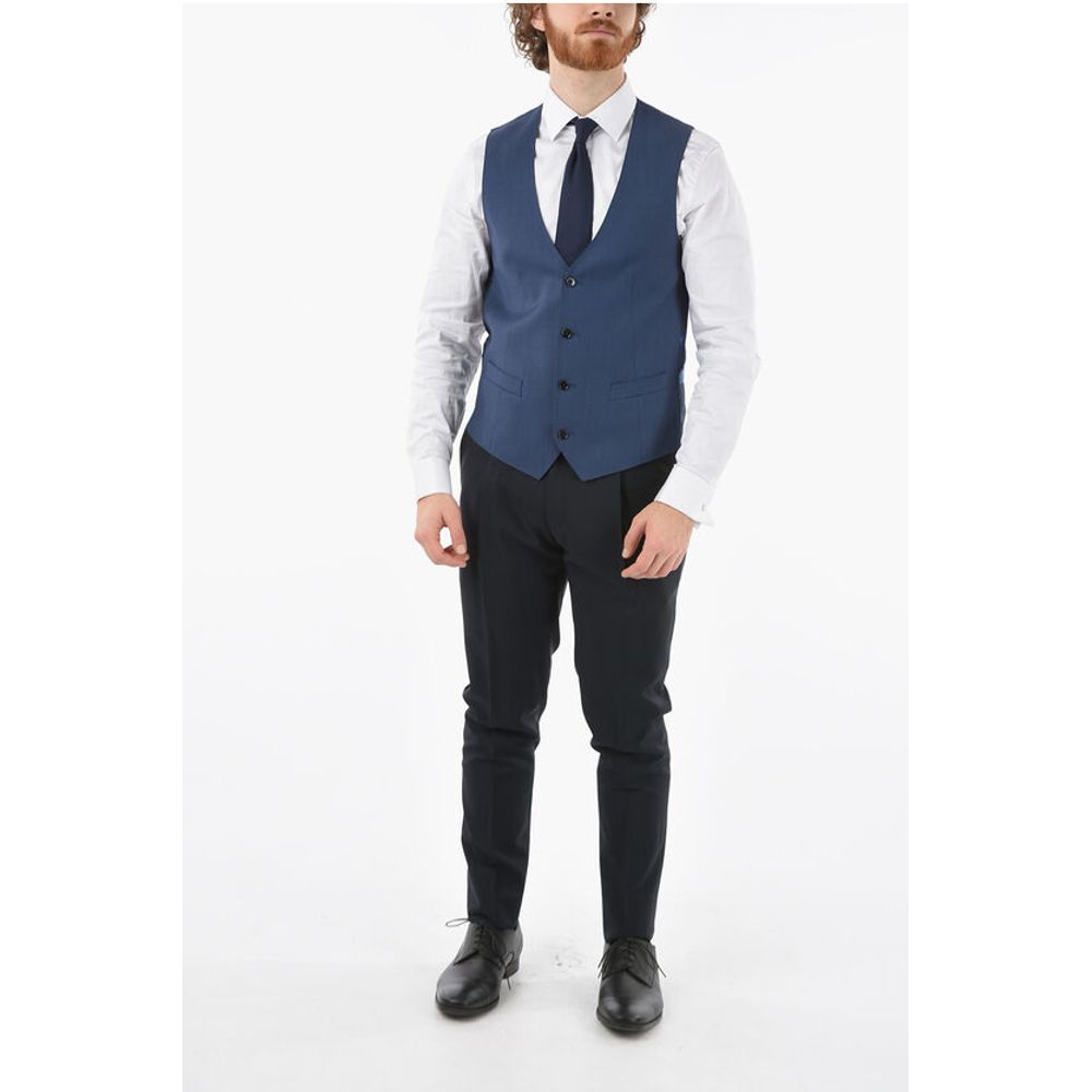 Corneliani Virgin Wool CERIM.ACADEMY Waistcoat - Image 4