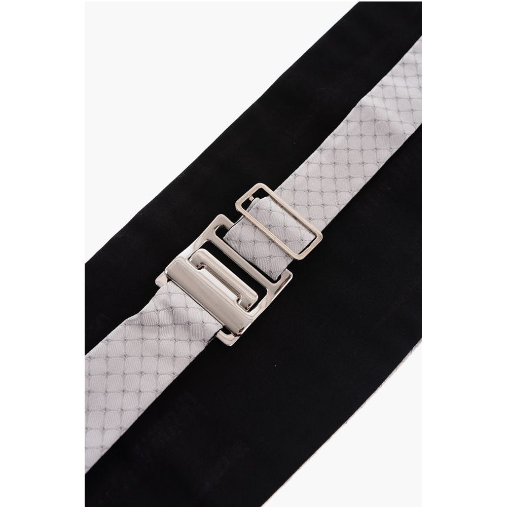 Corneliani Patterned Silk Cummerbund - Image 3