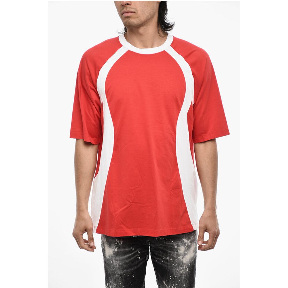 Dsquared² Two-Tone Cotton Crew-neck T-shirt