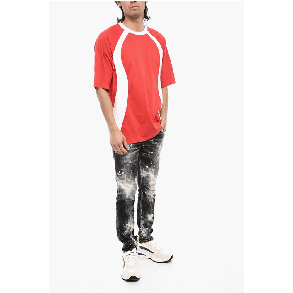 Dsquared² Two-Tone Cotton Crew-neck T-shirt - Image 4